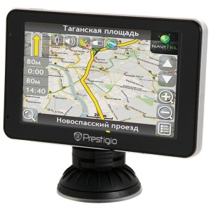 Навигатор Автомобильный GPS PRESTIGIO GeoVision 5500BTFMHD 5" (Outdoor, Atlas IV, 2GB flash, 128MB, USB/Headset Port/BT,FM Tran)
